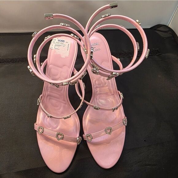 BRAND NEW BARBIE& ALDO SERENE ANKLE STRAP PLAFORM SANDAL - Picture 3 of 16